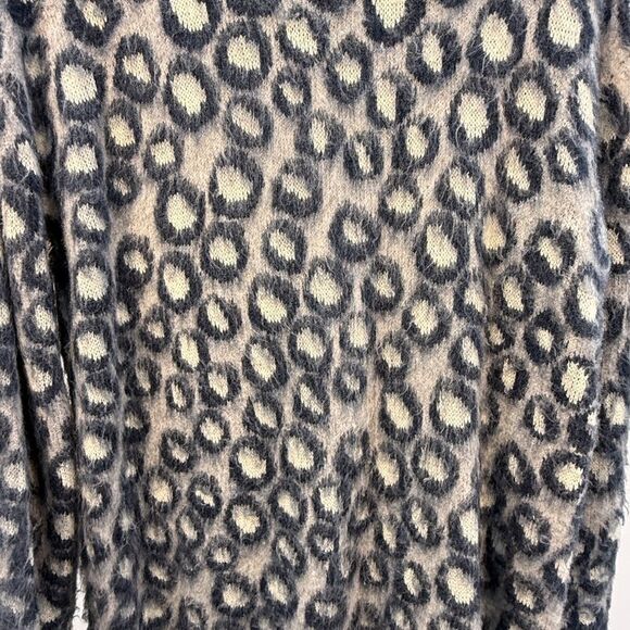 Current Elliott Soft Oversized The Cali Leopard Print Sweater XS NWT - Picture 2 of 7
